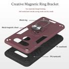 For LG K51 / Q51 2 in 1 Armour Series PC + TPU Protective Case with Ring Holder(Red) - 6