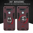For LG K51 / Q51 2 in 1 Armour Series PC + TPU Protective Case with Ring Holder(Red) - 7
