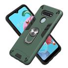 For LG K51 / Q51 2 in 1 Armour Series PC + TPU Protective Case with Ring Holder(Dark Green) - 3
