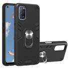 For OPPO A52 / A72 / A92 2 in 1 Armour Series PC + TPU Protective Case with Ring Holder(Black) - 1