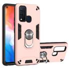 For Vivo Y50 2 in 1 Armour Series PC + TPU Protective Case with Ring Holder(Rose Gold) - 1