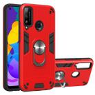 For Huawei Honor Play 4T 2 in 1 Armour Series PC + TPU Protective Case with Ring Holder(Red) - 1