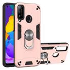 For Huawei Honor Play 4T 2 in 1 Armour Series PC + TPU Protective Case with Ring Holder(Rose Gold) - 1