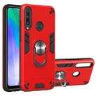 For Huawei Y6P 2 in 1 Armour Series PC + TPU Protective Case with Ring Holder(Red) - 1