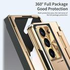 For Samsung Galaxy Z Fold5 5G Integrated Full Coverage Phone Case with Hinge(Gold+Black) - 3