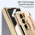 For Samsung Galaxy Z Fold5 5G Integrated Full Coverage Phone Case with Hinge(Gold+Gold) - 3