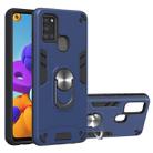 For Samsung Galaxy A21s 2 in 1 Armour Series PC + TPU Protective Case with Ring Holder(Royal Blue) - 1