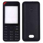 For Nokia 208 Full Housing Cover(Black) - 1