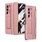 For Samsung Galaxy Z Fold5 5G Integrated Folding Phone Case with Hinge(Rose Gold) - 1