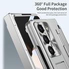 For Samsung Galaxy Z Fold5 5G Integrated Folding Hinge Phone Case with Stylus(Silver) - 3