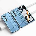 For Samsung Galaxy Z Fold5 5G Integrated Folding Hinge Phone Case with Stylus(Blue) - 1