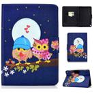 For Amazon Fire Max 11 2023 Colored Drawing Smart Leather Tablet Case(Couple Owls) - 1