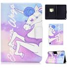 For Amazon Fire Max 11 2023 Colored Drawing Smart Leather Tablet Case(Pink Horse) - 1