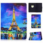 For Amazon Fire Max 11 2023 Colored Drawing Smart Leather Tablet Case(Watercolor Eiffel Tower) - 1