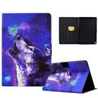 For Amazon Fire Max 11 2023 Colored Drawing Smart Leather Tablet Case(Butterfly Wolf) - 1