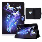 For Amazon Fire Max 11 2023 Colored Drawing Smart Leather Tablet Case(Butterfly Flower) - 1