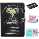 For iPad 10.2 / Air 2019 / Pro 10.5 Colored Drawing Stitching Horizontal Flip Leather Case, with Holder & Card Slots & Sleep / Wake-up Function(Spectacle) - 1