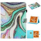 For iPad mini 5 / 4 / 3 / 2 / 1 Colored Drawing Stitching Horizontal Flip Leather Case, with Holder & Card Slots & Sleep / Wake-up Function(Colored Sand) - 1