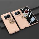 For Huawei Mate X3 GKK Privacy Ultra-thin PC Full Coverage Phone Case with Ring Holder(Gold) - 1