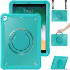 For iPad Air / Air 2 / 9.7 2018 / 2017 Heavy Duty Hybrid Tablet Case with Handle & Strap(Light Blue) - 1