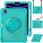 For iPad Air 2022 10.9 / Pro 11 2022 Heavy Duty Hybrid Tablet Case with Handle & Strap(Light Blue) - 1