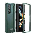 For Samsung Galaxy Z Fold5 5G Integrated AG Matte Folding Phone Case with Pen Slot(Green) - 1