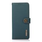 For Samsung Galaxy A05s KHAZNEH Custer Genuine Leather RFID Phone Case(Green) - 2