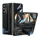 For Samsung Galaxy Z Fold5 5G Integrated AG Matte Folding Phone Case with Pen Slot(Black) - 1