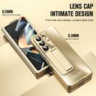 For Samsung Galaxy Z Fold5 5G Integrated AG Matte Folding Phone Case with Pen Slot(Champagne Gold) - 3