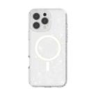 For iPhone 16 Pro Max Terminator Style Glitter Powder MagSafe Magnetic Phone Case(White) - 3