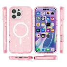 For iPhone 16 Pro Max Terminator Style Glitter Powder MagSafe Magnetic Phone Case(Pink) - 2