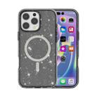 For iPhone 16 Pro Max Terminator Style Glitter Powder MagSafe Magnetic Phone Case(Black) - 1