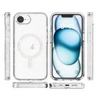 For iPhone 16e Terminator Style Glitter Powder MagSafe Magnetic Phone Case(White) - 2