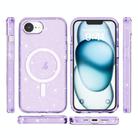 For iPhone 16e Terminator Style Glitter Powder MagSafe Magnetic Phone Case(Purple) - 2