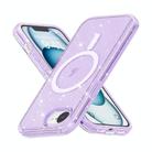 For iPhone 16e Terminator Style Glitter Powder MagSafe Magnetic Phone Case(Purple) - 3