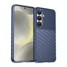 For Samsung Galaxy S25 5G Thunderbolt Shockproof TPU Phone Case(Blue) - 1