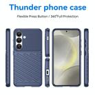 For Samsung Galaxy S25 5G Thunderbolt Shockproof TPU Phone Case(Blue) - 2