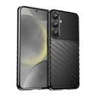 For Samsung Galaxy S25+ 5G Thunderbolt Shockproof TPU Phone Case(Black) - 1