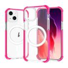 For iPhone 15 Plus Magsafe Magnetic Acrylic Shockproof Phone Case(Pink) - 1