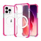 For iPhone 15 Pro Magsafe Magnetic Acrylic Shockproof Phone Case(Pink) - 1