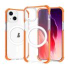 For iPhone 15 Magsafe Magnetic Acrylic Shockproof Phone Case(Orange) - 1