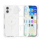 For iPhone 16 Plus Acrylic Magsafe Magnetic Shockproof Phone Case(Transparent) - 1