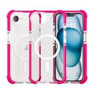 For iPhone 16e Acrylic Magsafe Magnetic Shockproof Phone Case(Pink) - 1