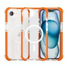 For iPhone 16e Acrylic Magsafe Magnetic Shockproof Phone Case(Orange) - 1