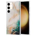 For Samsung Galaxy S23+ 5G Coloured Glaze Marble Phone Case(Grey Green) - 1