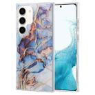 For Samsung Galaxy S22+ 5G Coloured Glaze Marble Phone Case(Purple Grey) - 1