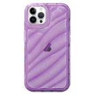 For iPhone 14 Pro Waves TPU Phone Case(Purple) - 1