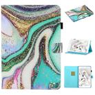 For Samsung Galaxy Tab A 8.0 (2019) T290 Colored Drawing Stitching Horizontal Flip Leather Case, with Holder & Card Slots(Colored Sand) - 1