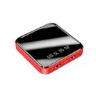 12000mAh Mirror Mini LED Digital Display Power Bank(Red) - 1