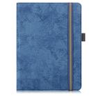 For 9-11 inch Marble Cloth Texture Horizontal Flip Universal Tablet PC Leather Case with Pen Slot & Holder(Dark Blue) - 2